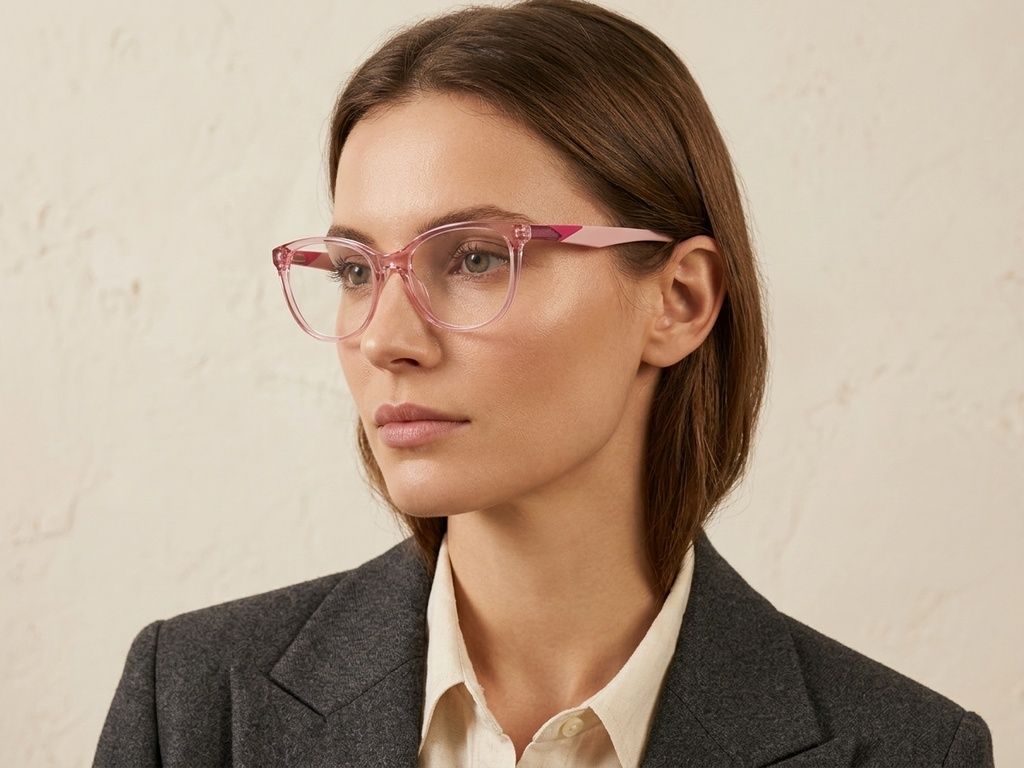 Butterfly Pink Acetate Glasses #BS2425-1409