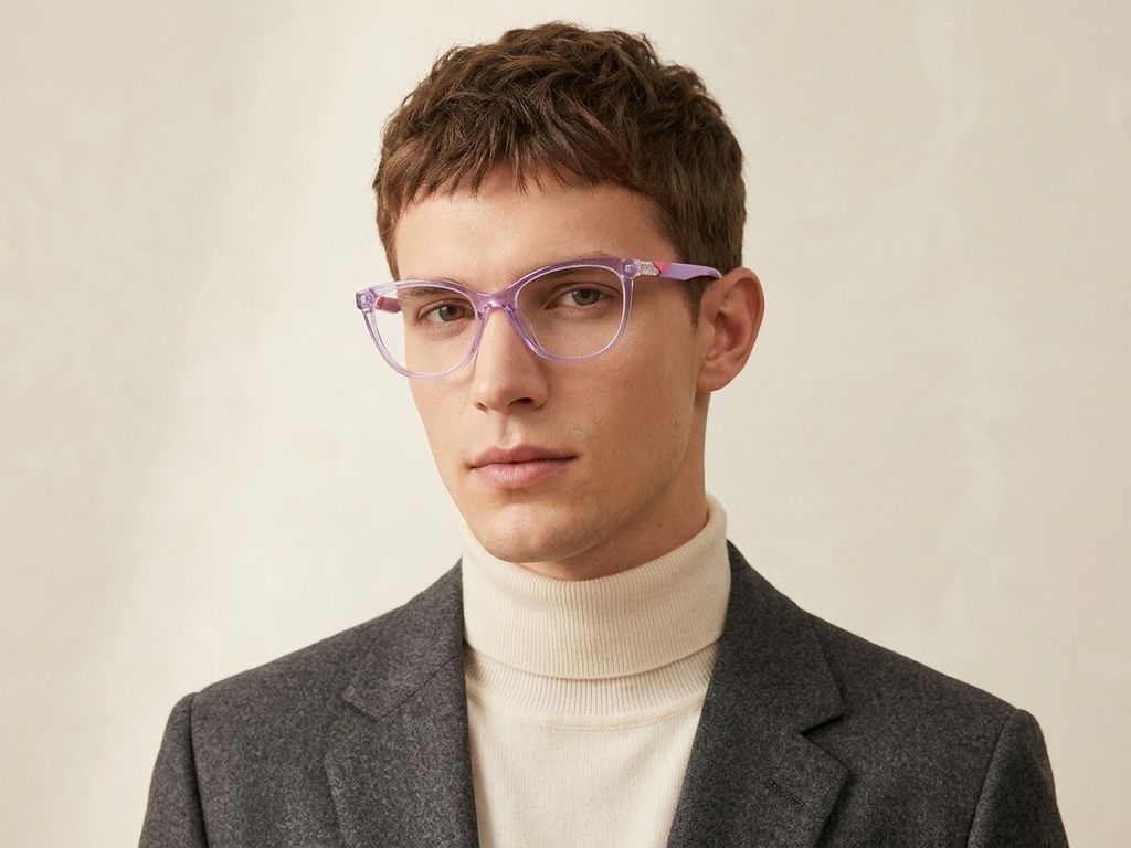 Butterfly Purple Acetate Glasses #BS2425-1410