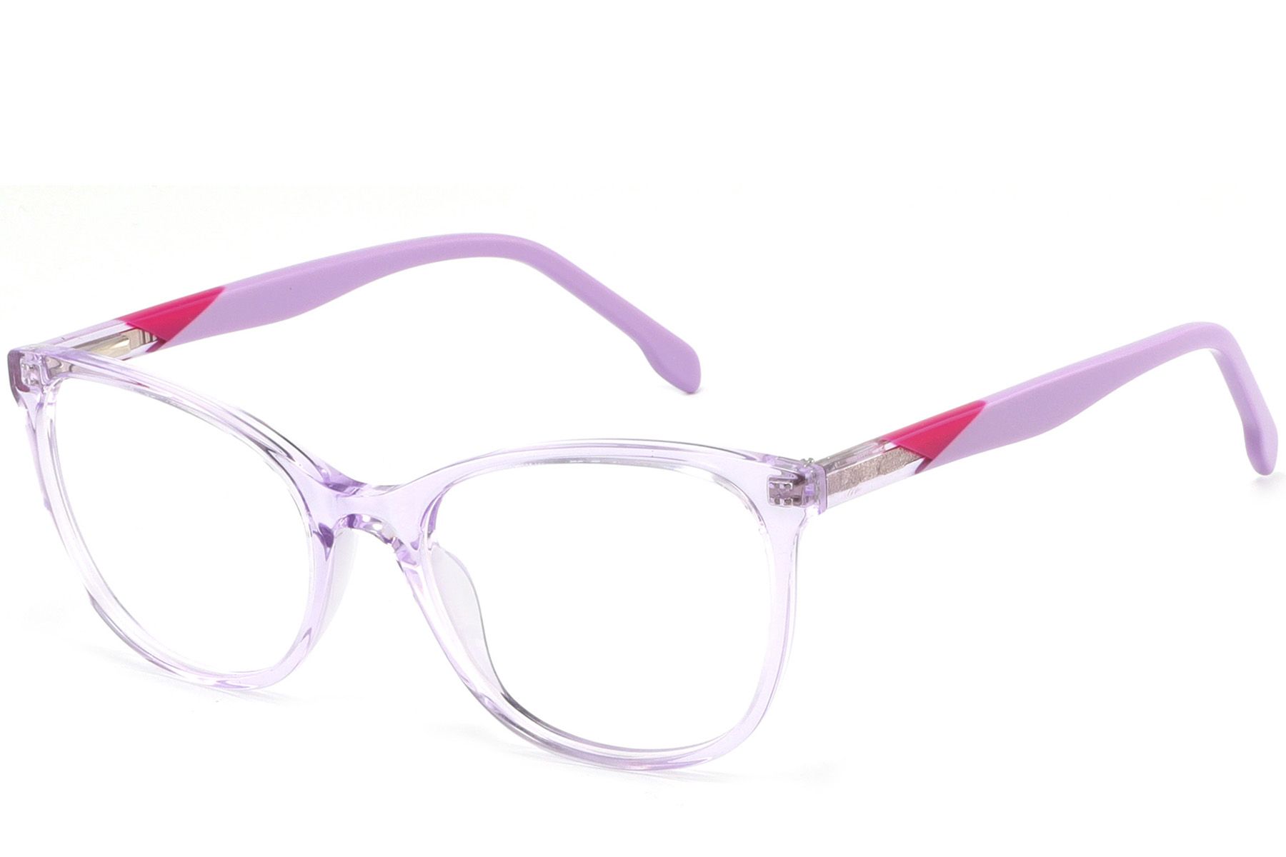 Gafas de acetato moradas con forma de mariposa n.° BS2425-1410
