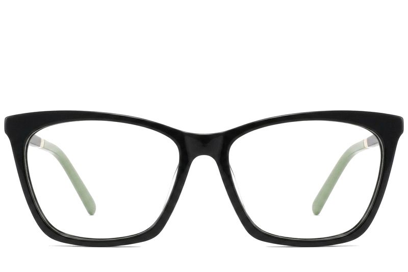 Gafas de acetato negras con forma de mariposa #BS2425-1414