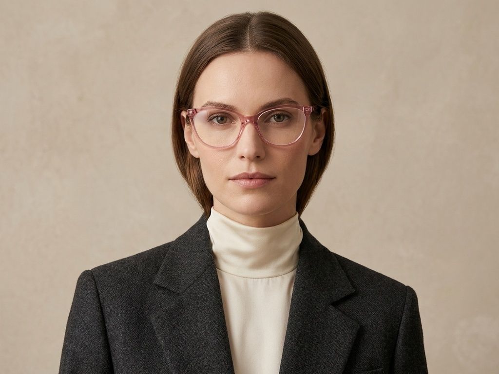 Gafas de acetato rojo mariposa #BS2425-1418