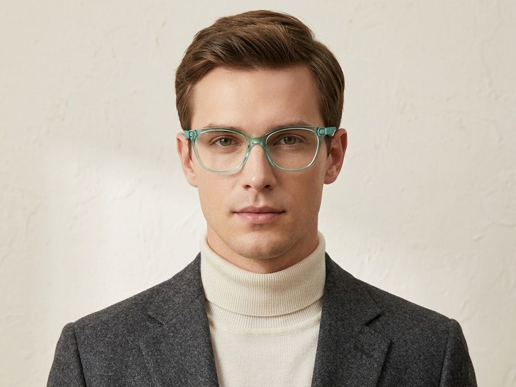 Butterfly Green Acetate Glasses #BS2425-1420