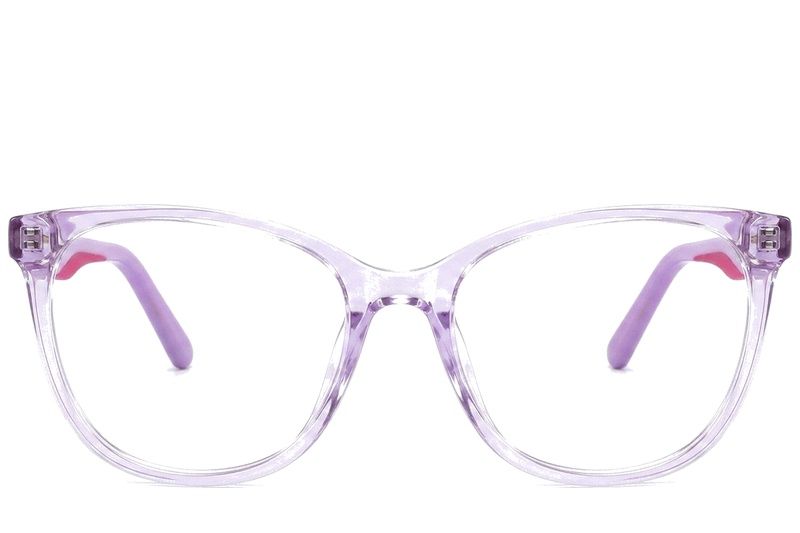 Gafas de acetato moradas con forma de mariposa n.° BS2425-1422