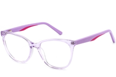 Gafas de acetato moradas con forma de mariposa n.° BS2425-1422