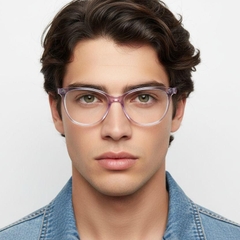 Gafas de acetato moradas con forma de mariposa n.° BS2425-1422