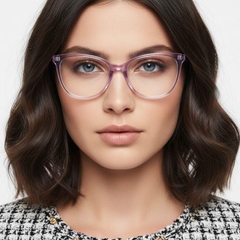 Gafas de acetato moradas con forma de mariposa n.° BS2425-1422