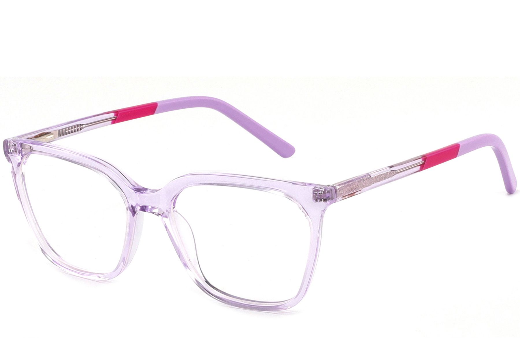 Gafas rectangulares de acetato morado #BS2425-1429