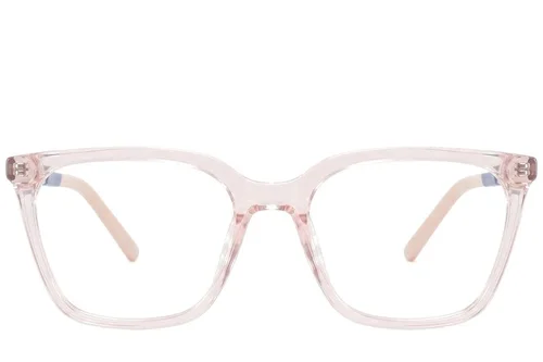 Lunettes rectangulaires en acétate rose #BS2425-1430