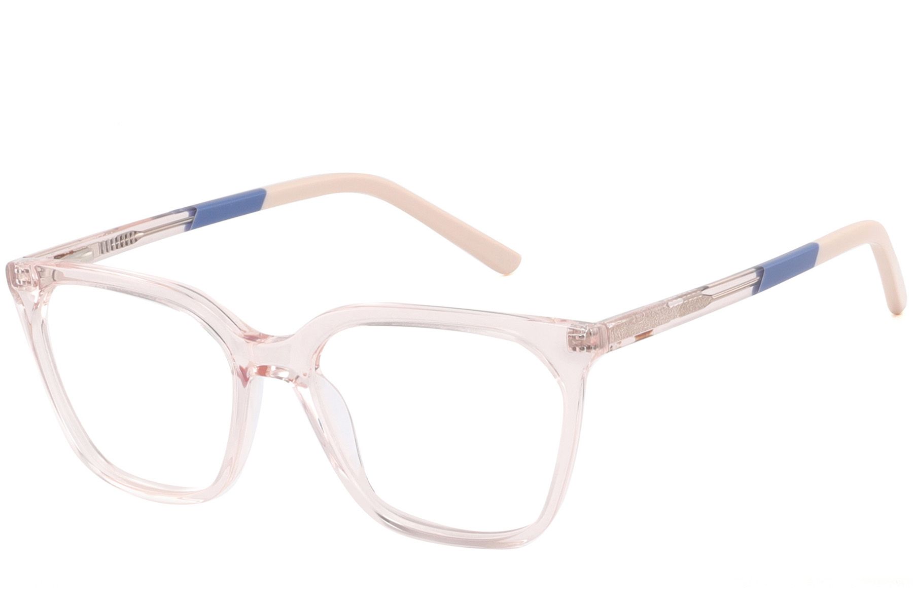 Rectangular Pink Acetate Glasses #BS2425-1430