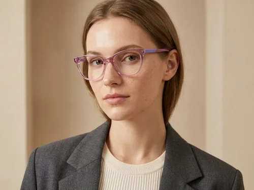 Lunettes en acétate rose papillon #BS2425-1433
