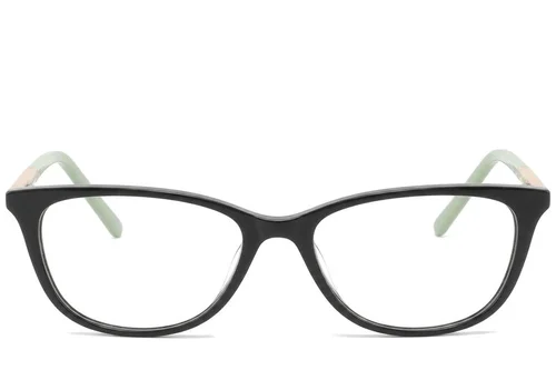 Lunettes papillon en acétate noir #BS2425-1435