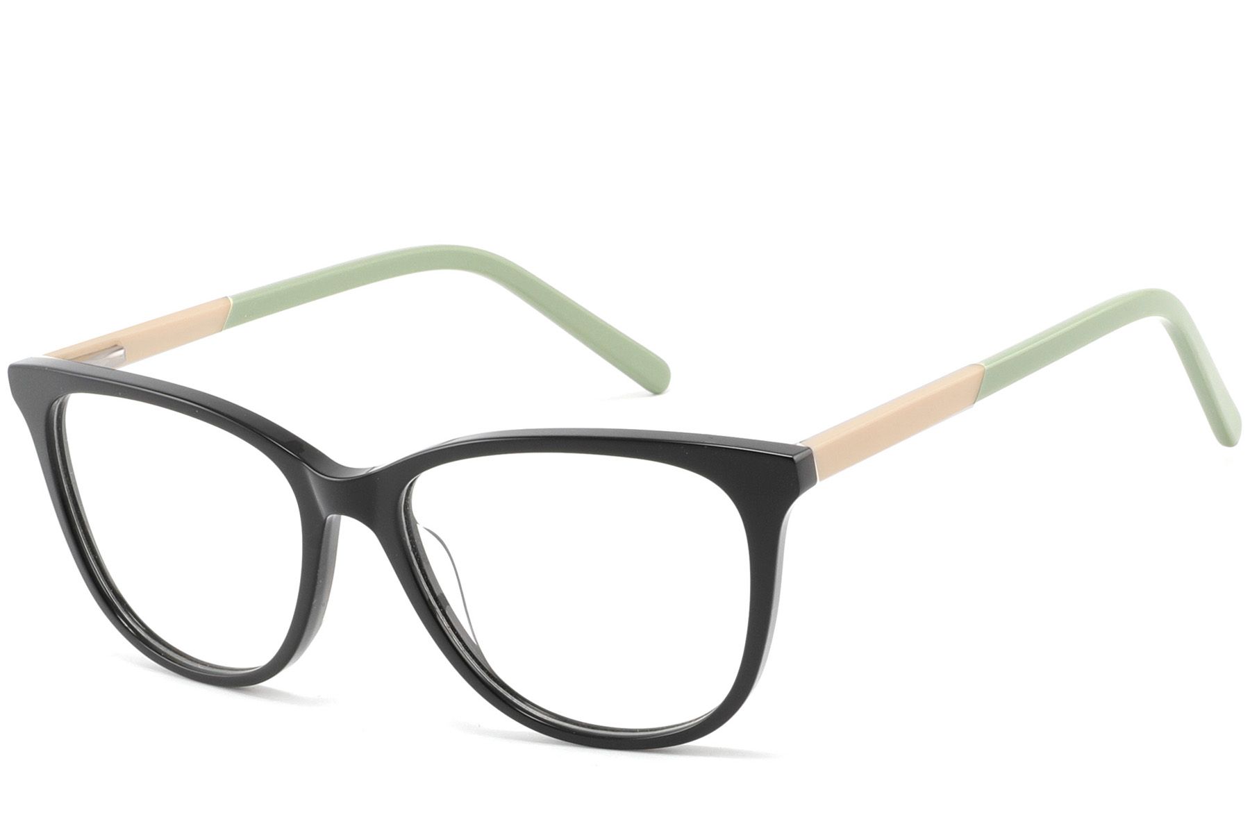 Gafas de acetato negras con forma de mariposa #BS2425-1435