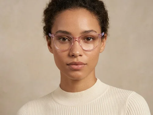 Lunettes en acétate rose papillon #BS2425-1438