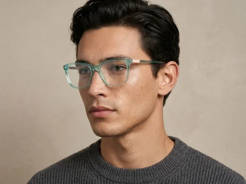 Lunettes en acétate vert papillon #BS2425-1439