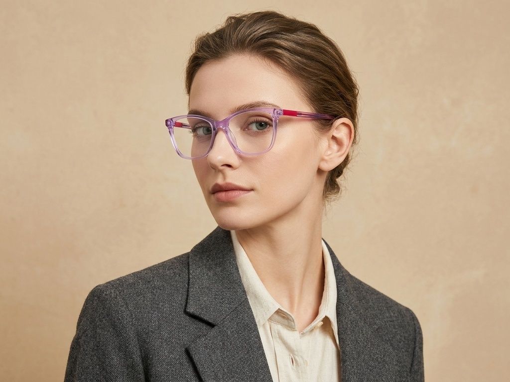 Butterfly Purple Acetate Glasses #BS2425-1443