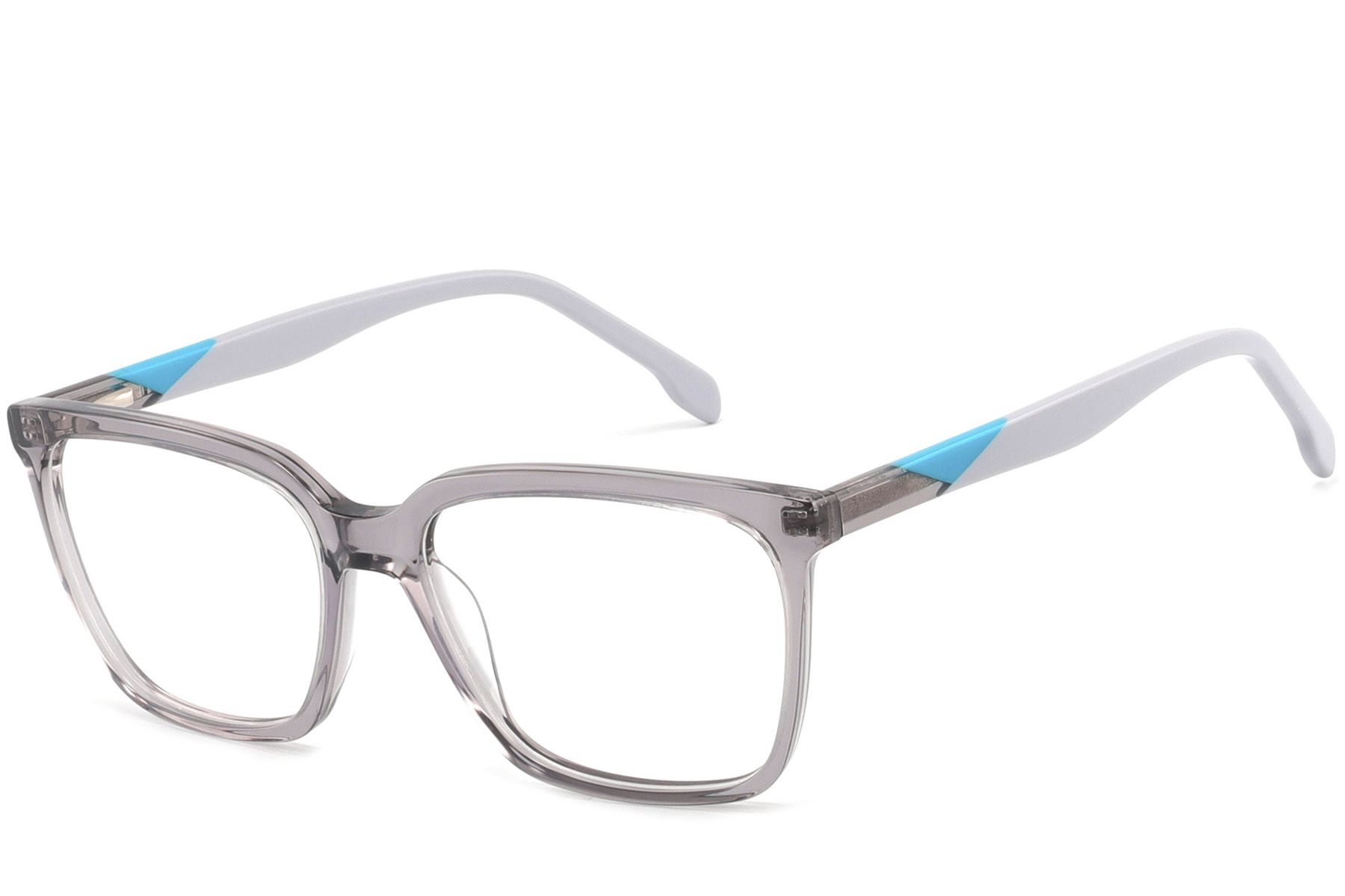 Rectangular Grey Acetate Glasses #BS2425-1451