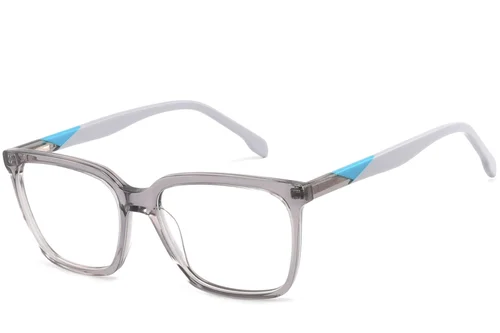 Lunettes rectangulaires en acétate gris #BS2425-1451