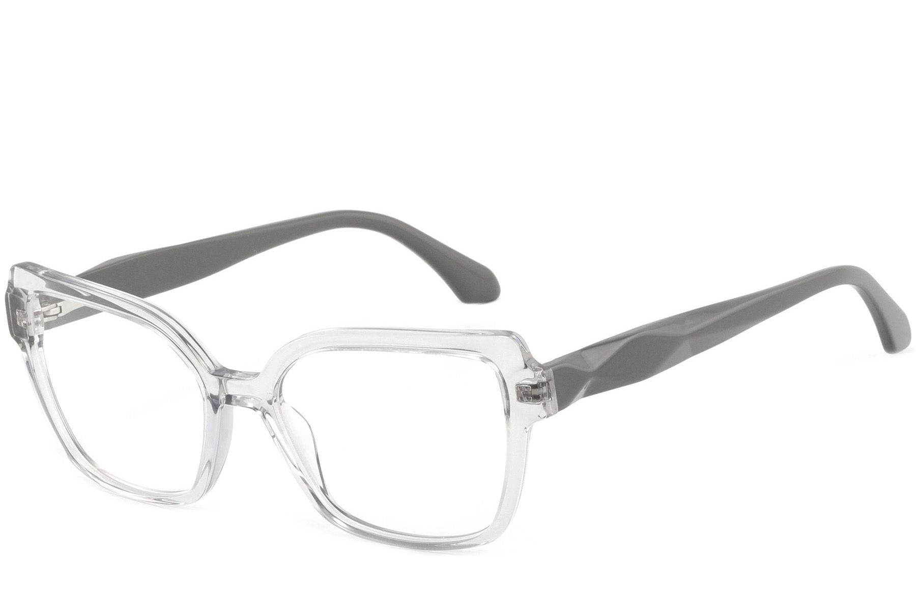 Occhiali in acetato grigio farfalla #BS2425-1456