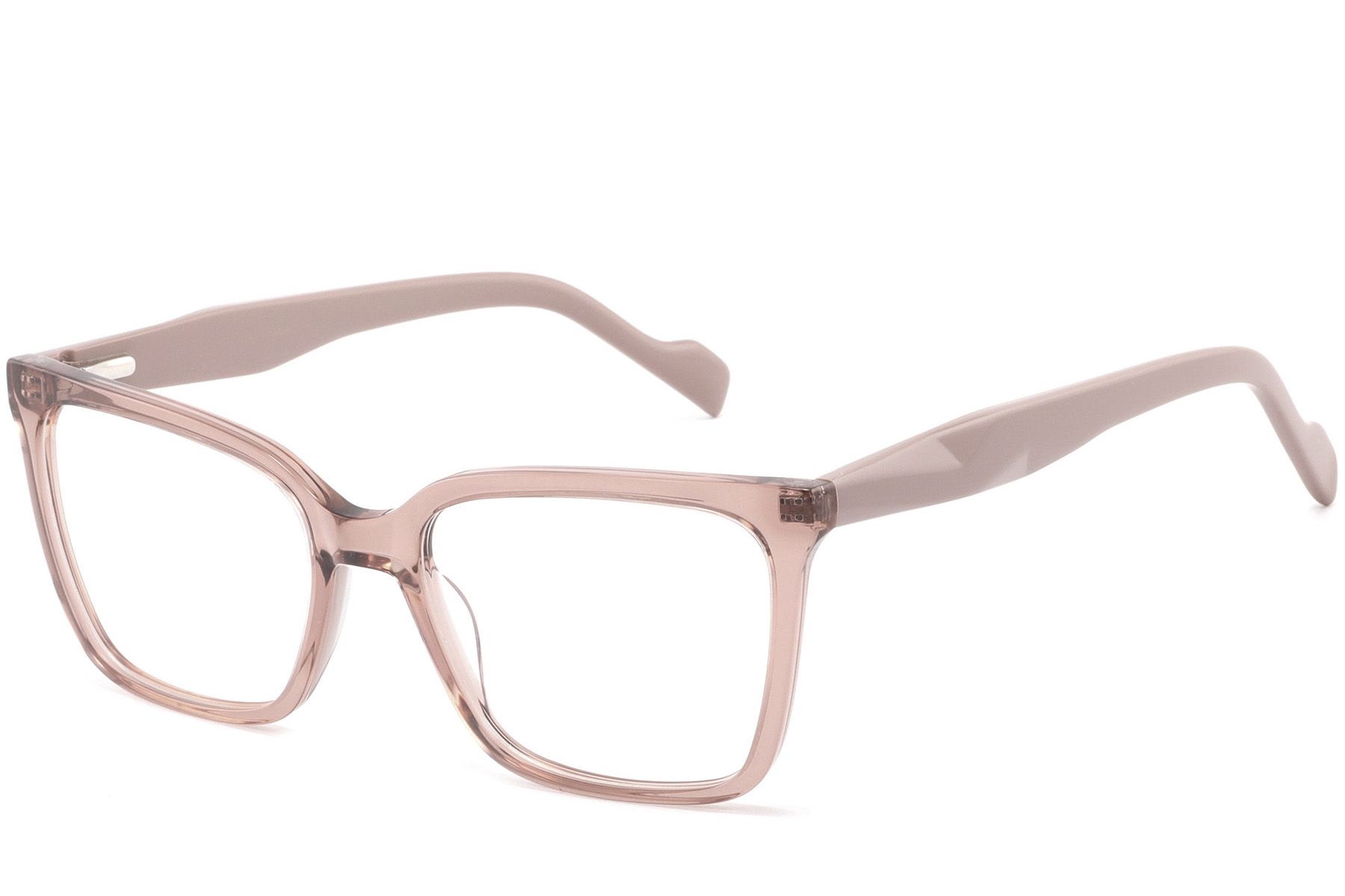 Rectangular Red Acetate Glasses #BS2425-1460