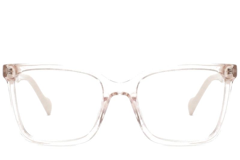 Bicchieri rettangolari in acetato rosa #BS2425-1461