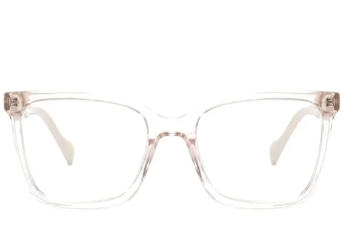 Lunettes rectangulaires en acétate rose #BS2425-1461