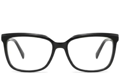 Lunettes rectangulaires en acétate noir #BS2425-1462