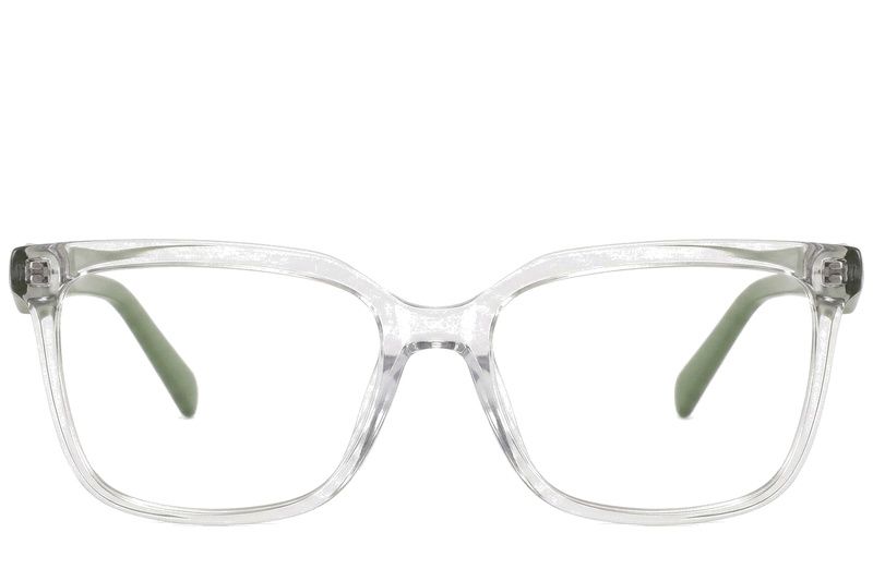 Rectangular Grey Acetate Glasses #BS2425-1463