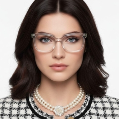 Gafas rectangulares de acetato gris #BS2425-1463