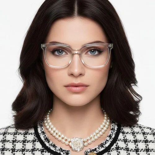 Lunettes rectangulaires en acétate gris #BS2425-1463
