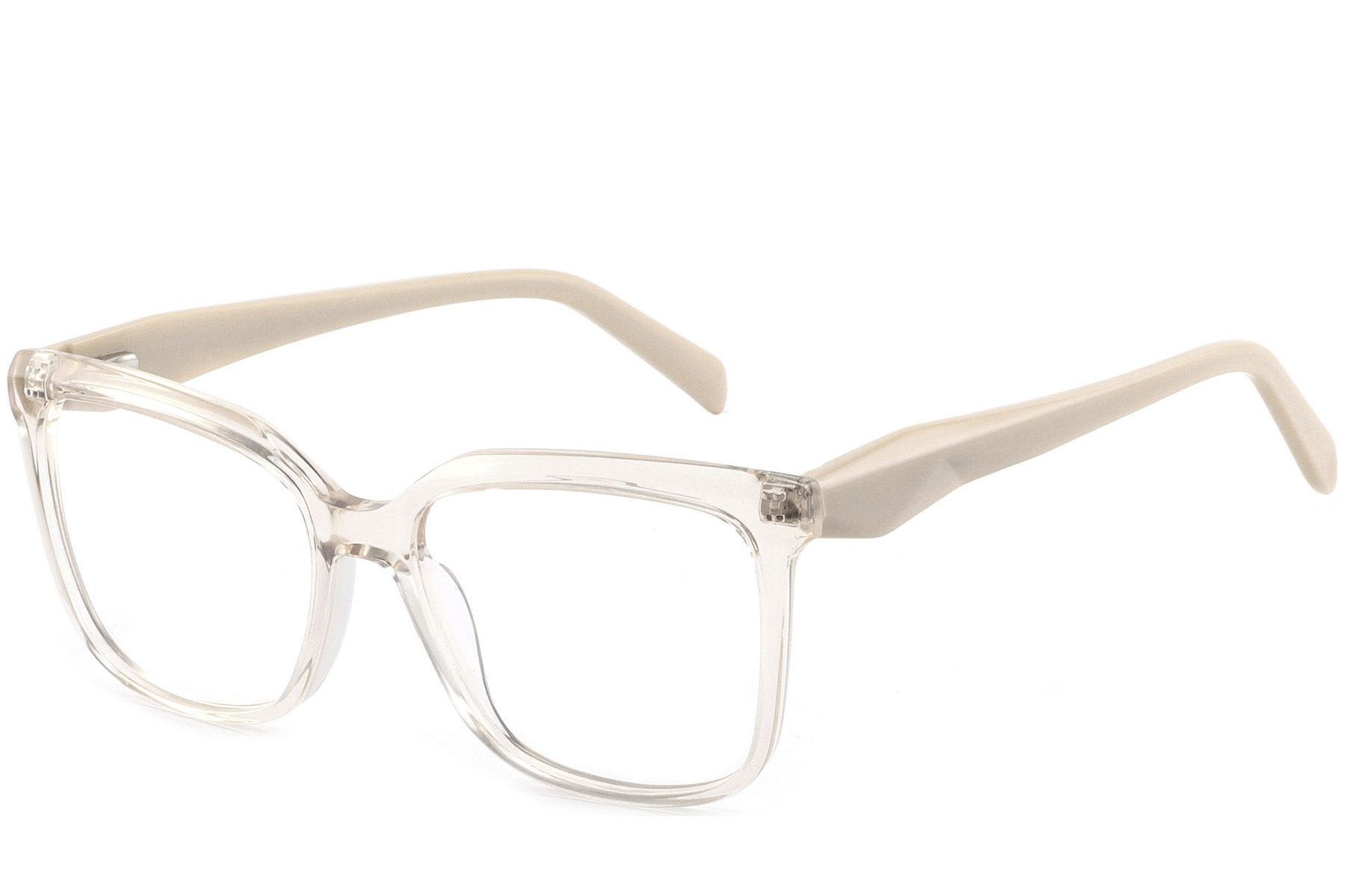 Rectangular Brown Acetate Glasses #BS2425-1464