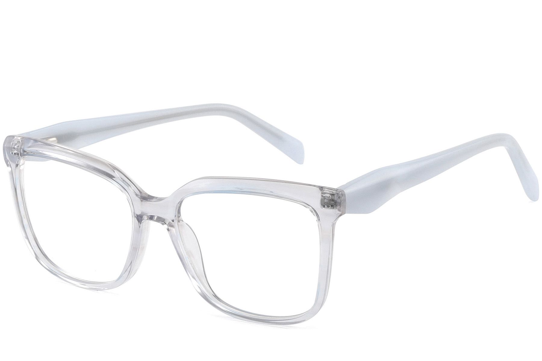 Rectangular Blue Acetate Glasses #BS2425-1467