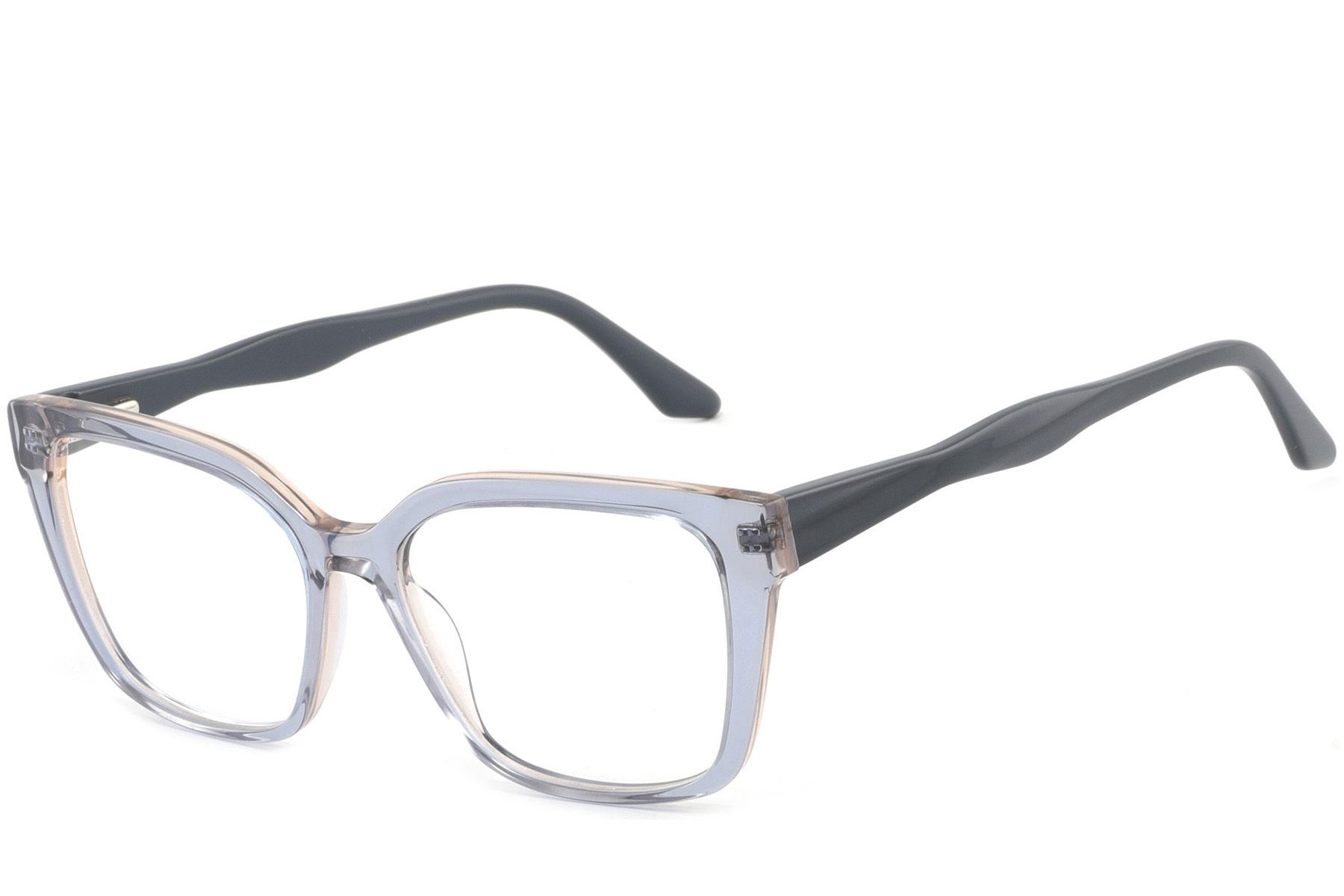 Rectangular Blue Acetate Glasses #BS2425-1468