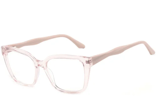 Lunettes rectangulaires en acétate rose #BS2425-1469