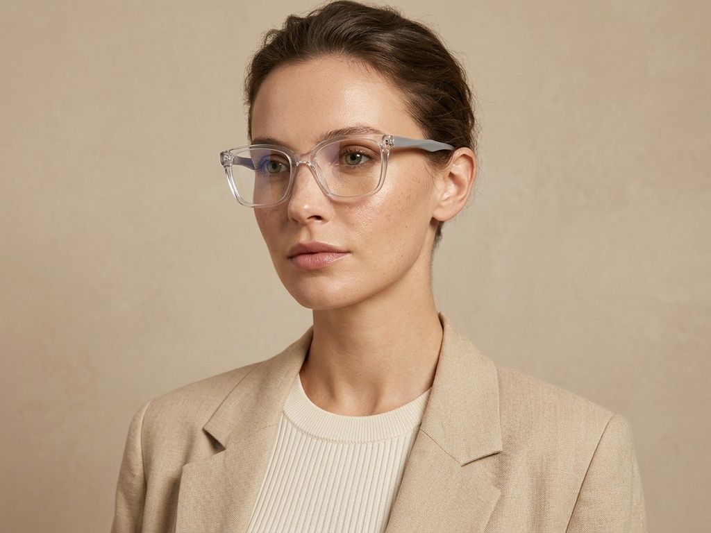 Lunettes rectangulaires en acétate gris #BS2425-1470