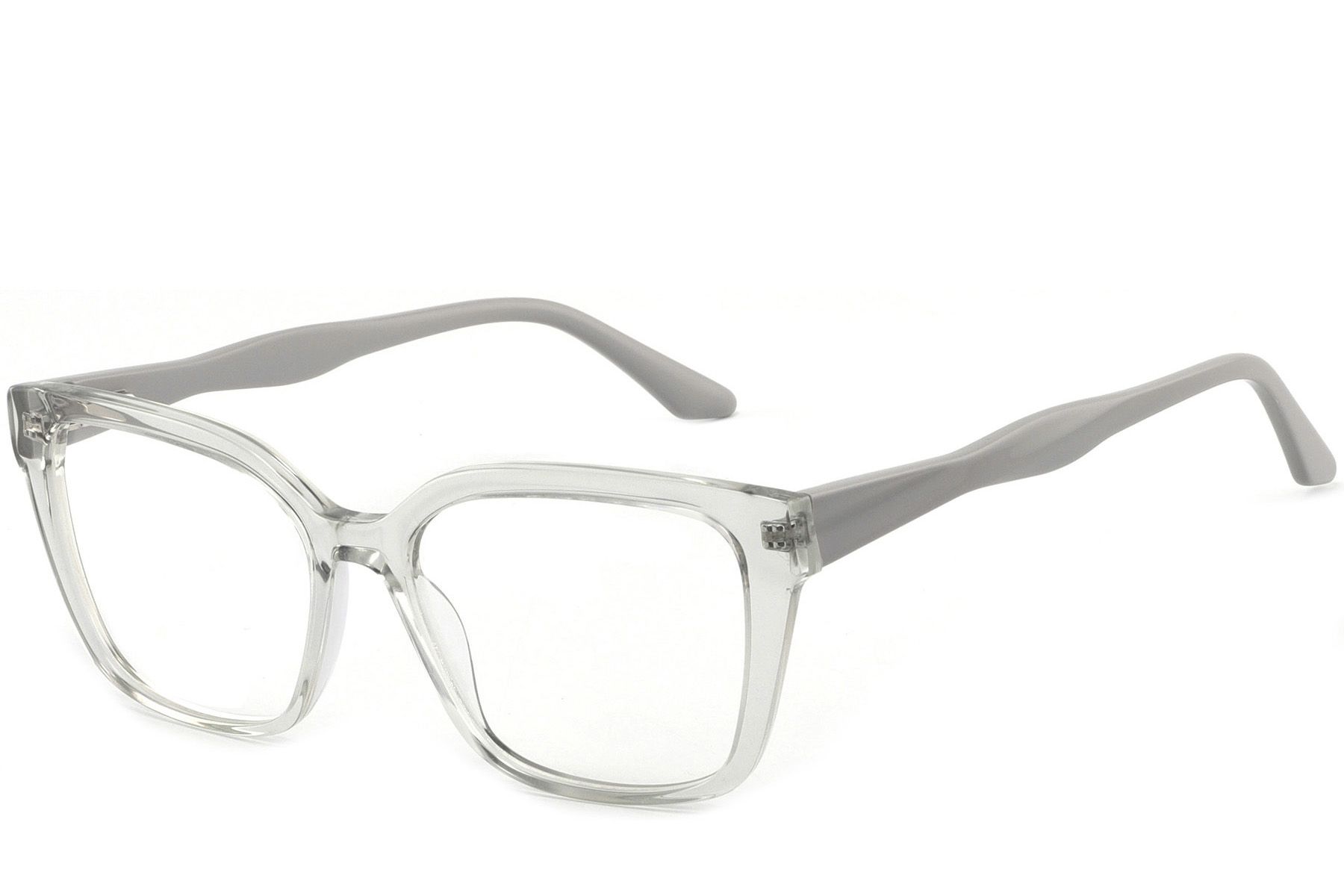 Rectangular Grey Acetate Glasses #BS2425-1470