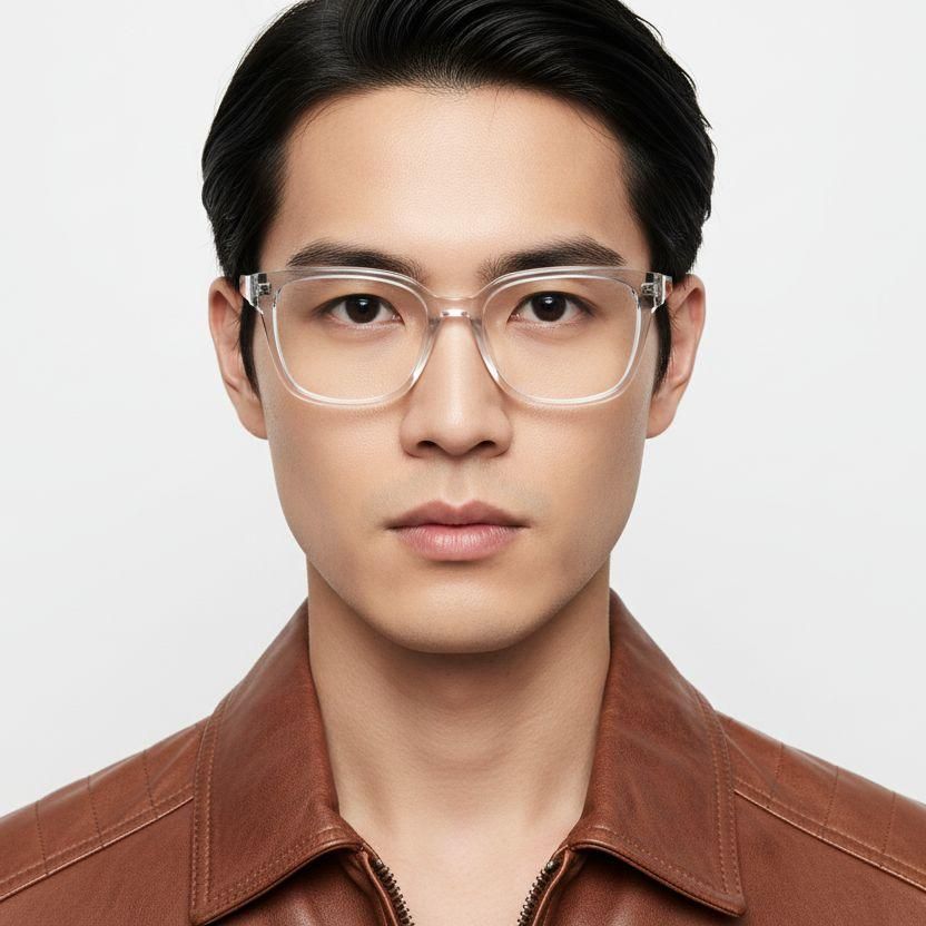 Rectangular Grey Acetate Glasses #BS2425-1470
