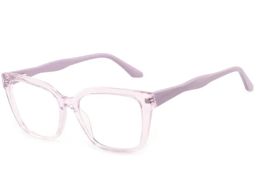 Bicchieri rettangolari in acetato rosa #BS2425-1471