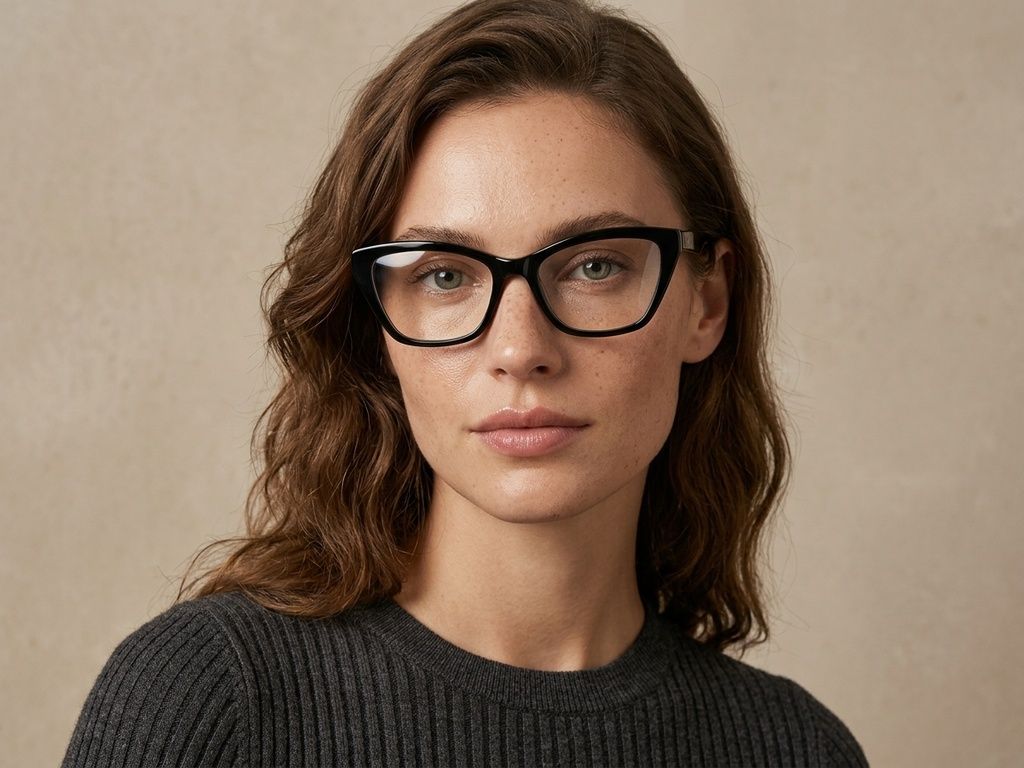 Butterfly Black Acetate Glasses #BS2425-1472