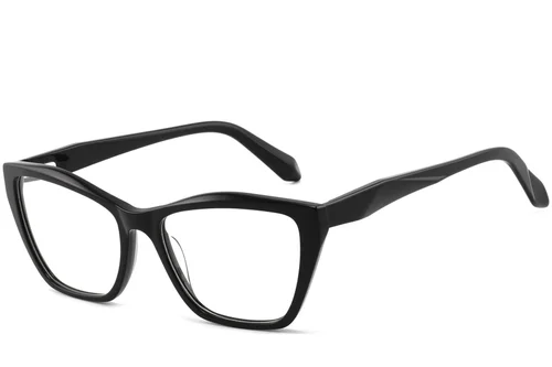 Occhiali in acetato nero con motivo a farfalla #BS2425-1472