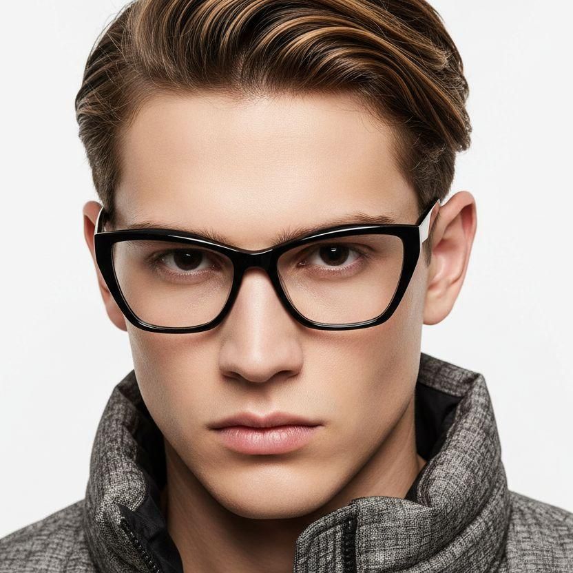 Butterfly Black Acetate Glasses #BS2425-1472