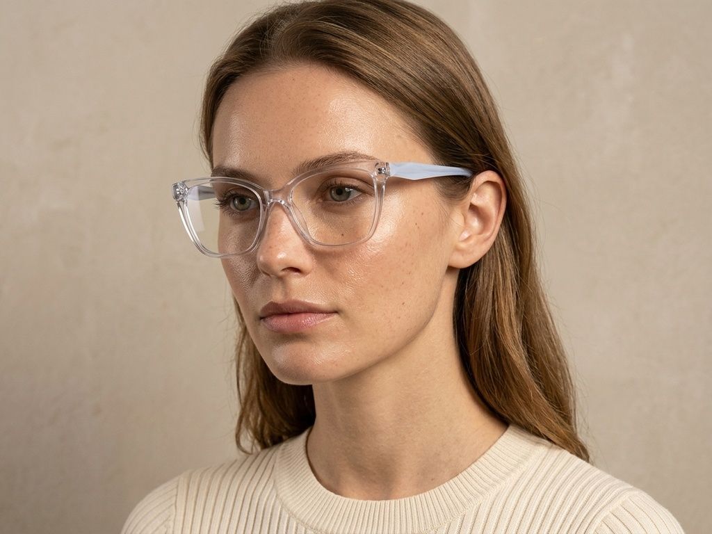 Occhiali in acetato blu farfalla #BS2425-1478