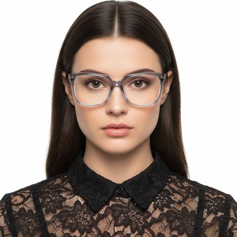 Rectangular Blue Acetate Glasses #BS2425-1480