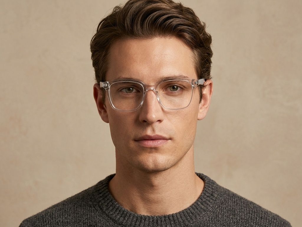 Rectangular Grey Acetate Glasses #BS2425-1482