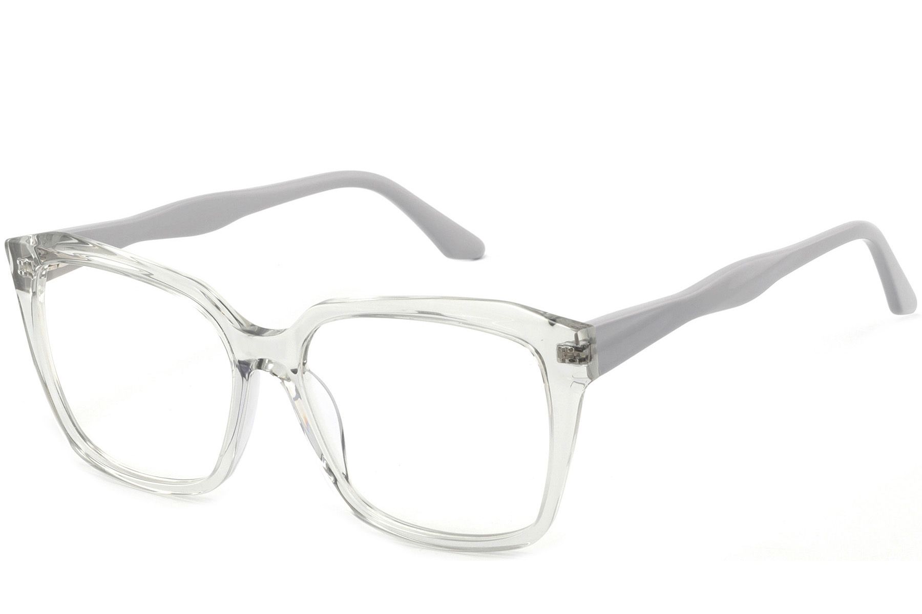 Rectangular Grey Acetate Glasses #BS2425-1482