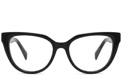 Butterfly Black Acetate Glasses #BS2425-1484