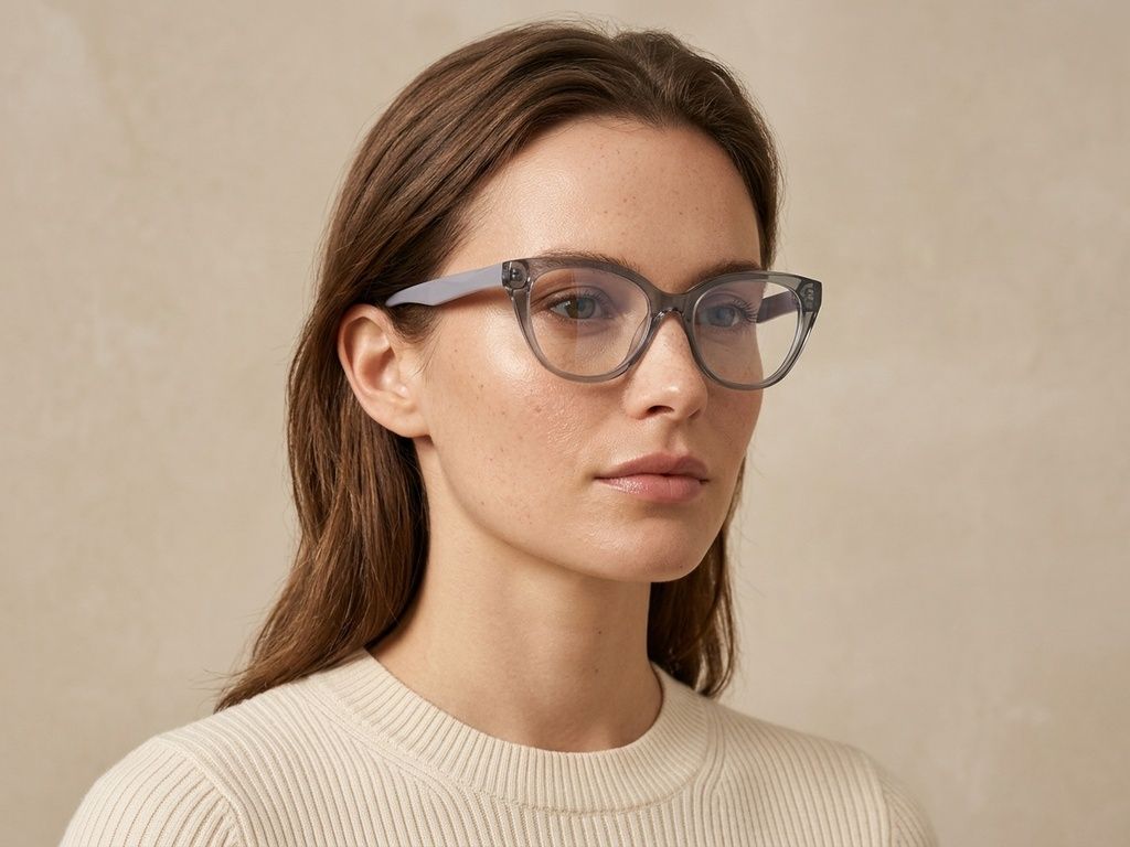 Gafas de acetato gris mariposa #BS2425-1485