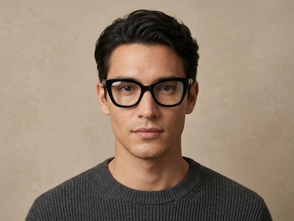 Butterfly Black Acetate Glasses #BS2425-1488
