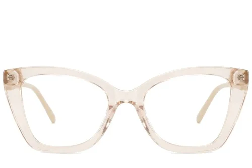 Lunettes papillon en acétate jaune #BS2425-1489