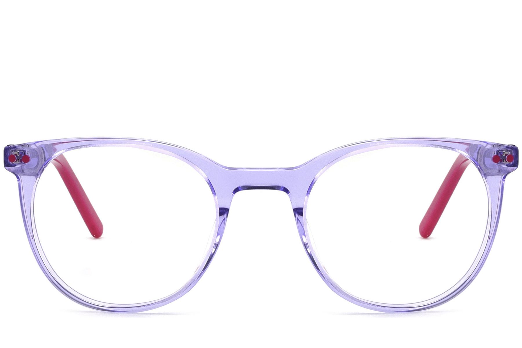 Oval Purple Acetate Glasses #BS2425-1493
