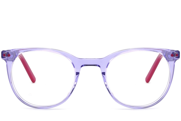 Oval Purple Acetate Glasses #BS2425-1493